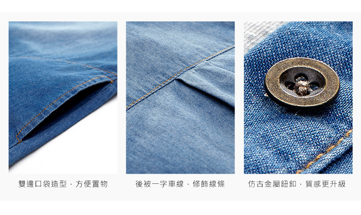 天絲棉牛仔孕哺洋裝