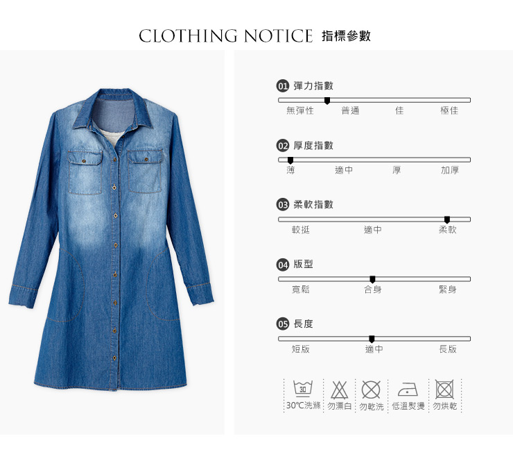 天絲棉牛仔孕哺洋裝