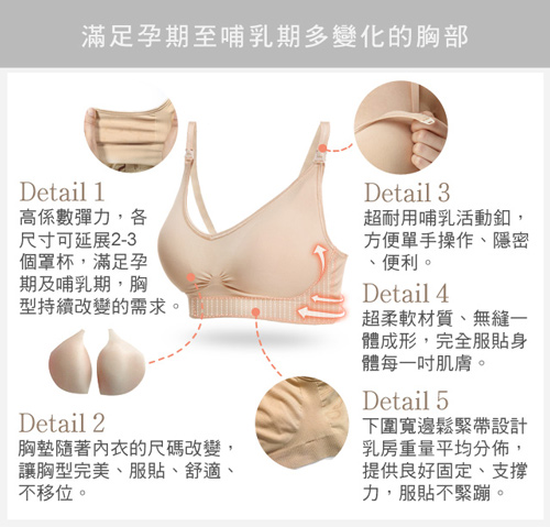 全機能無縫哺乳內衣