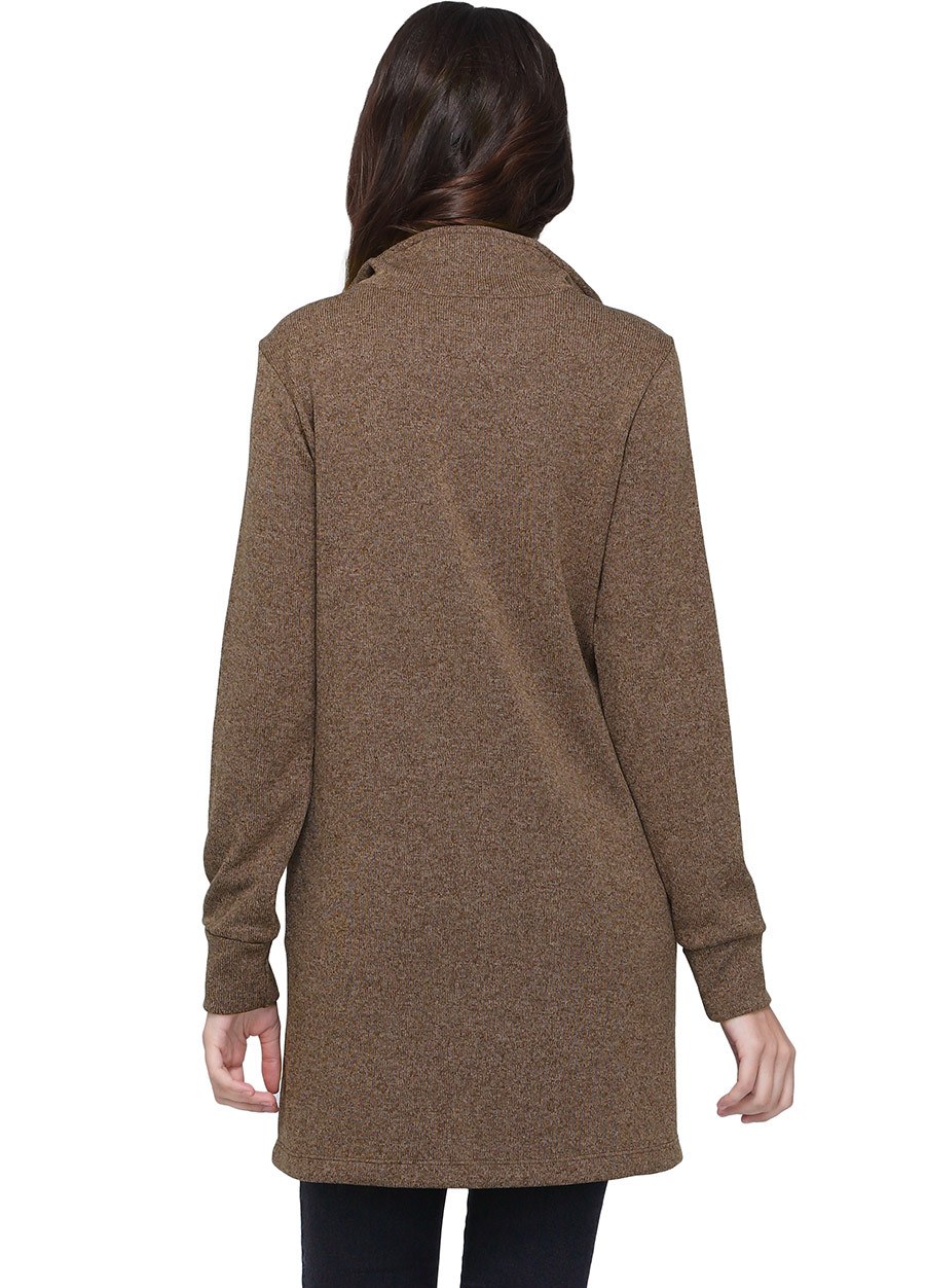 下擺開岔毛衣造型孕婦裝.哺乳衣