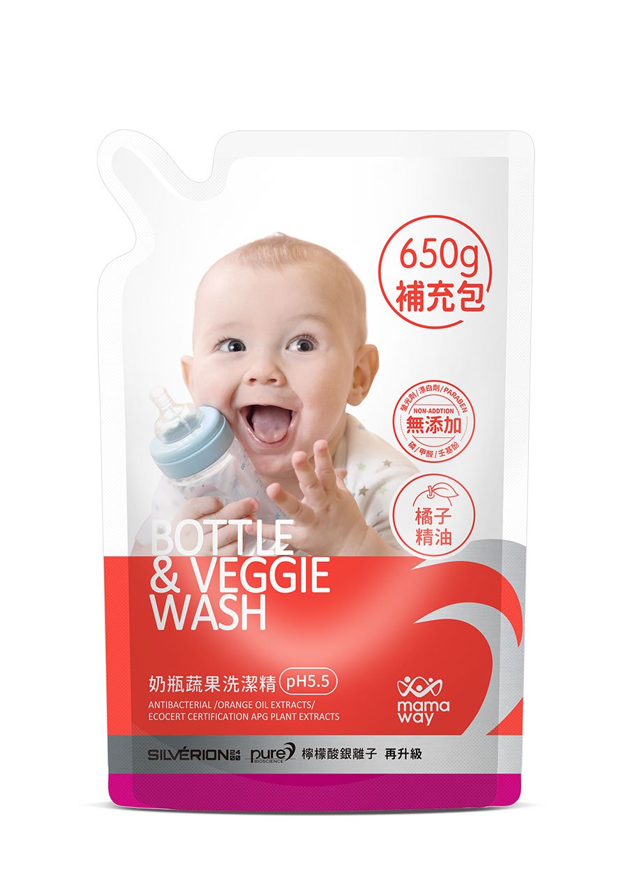 箱購-奶瓶蔬果洗潔精(650ml補充包)