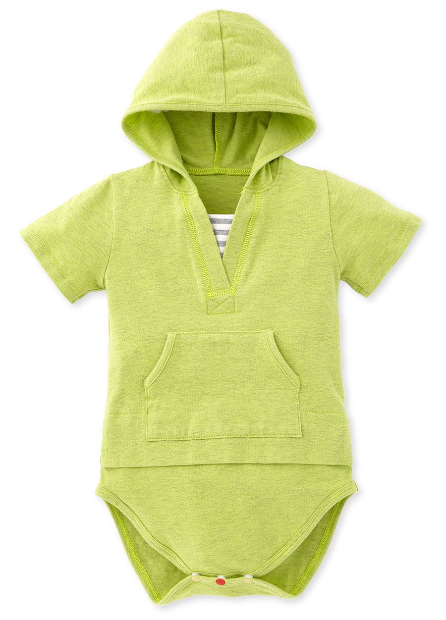 BABY連帽假兩件包屁衣