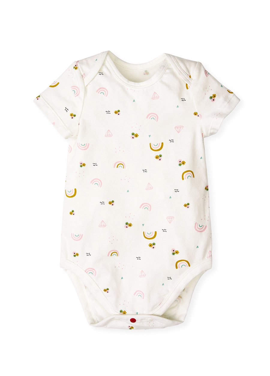 BABY Q彈棉質包屁衣(2入)-彩虹