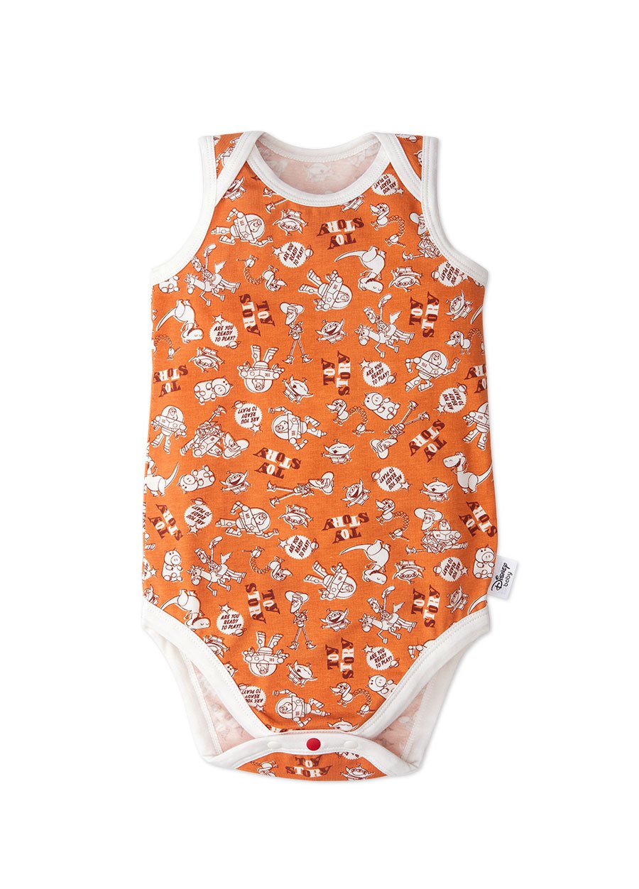 BABY Q彈棉質無袖包屁衣(2入)-玩具總動員