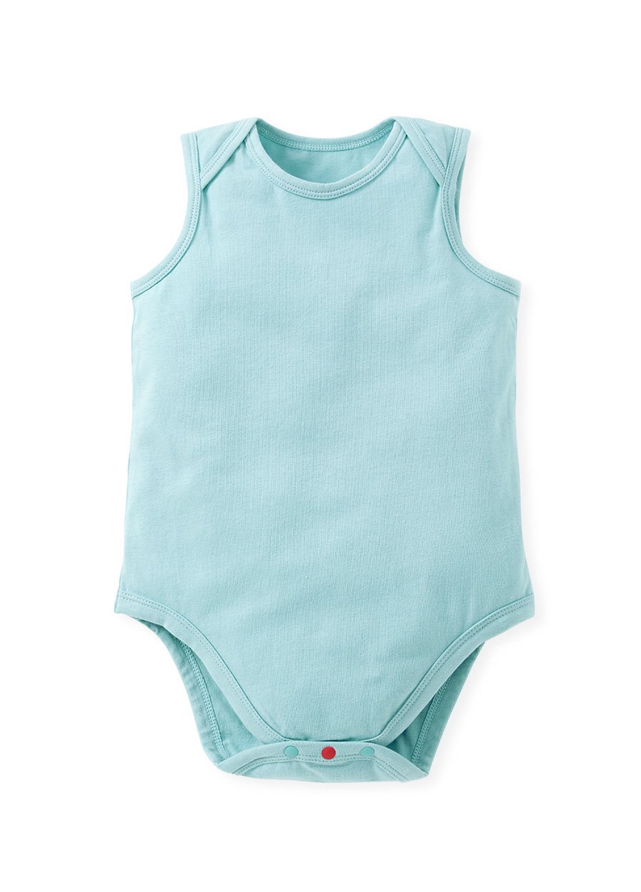 BABY Q彈棉質無袖包屁衣(2入)-狗狗