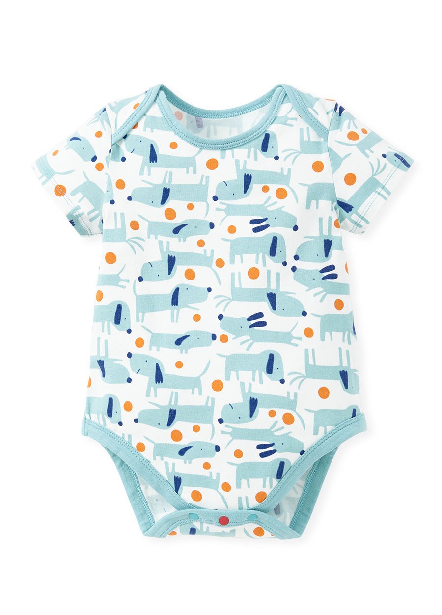 BABY Q彈棉質包屁衣(2入)-狗狗