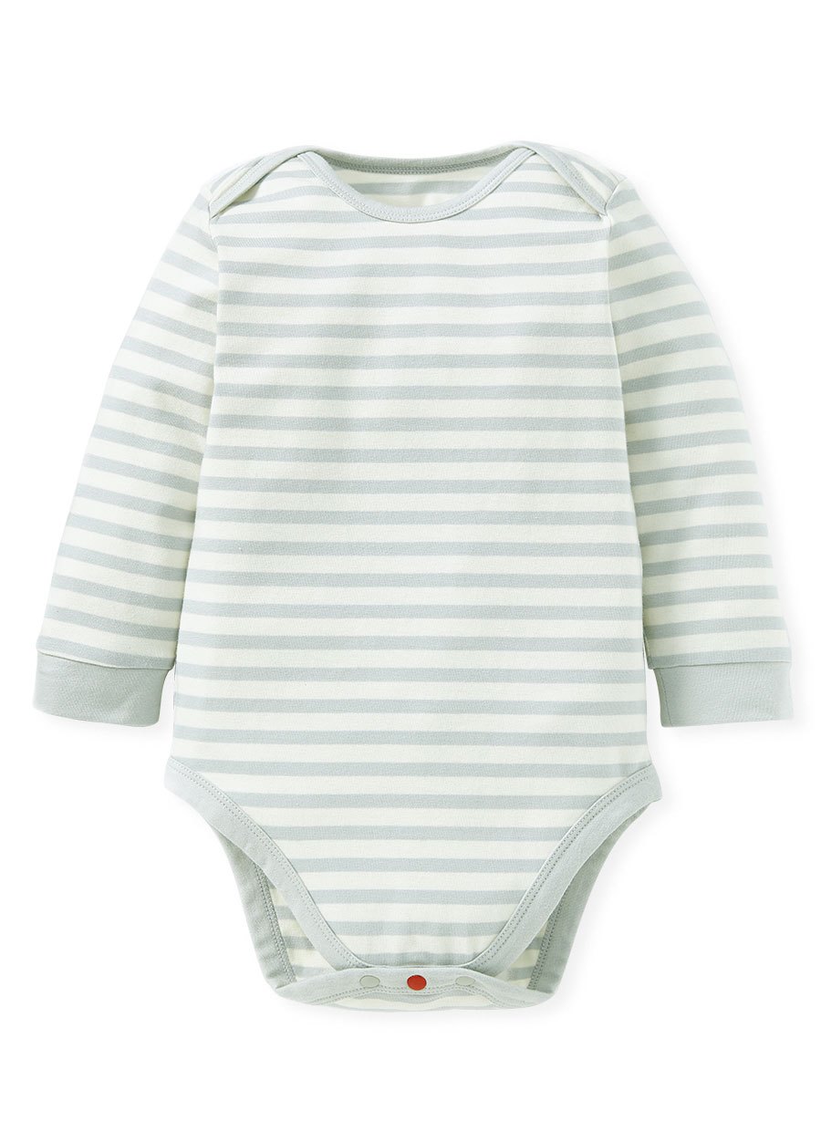 BABY Q彈棉質長袖包屁衣(2入)-刺蝟寶寶