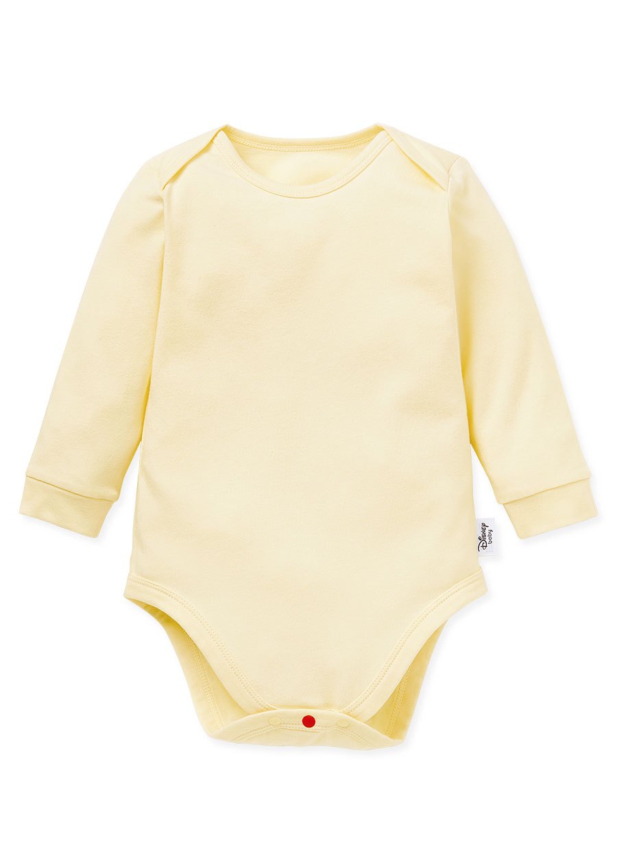 BABY Q彈棉質長袖包屁衣(2入)-森林維尼