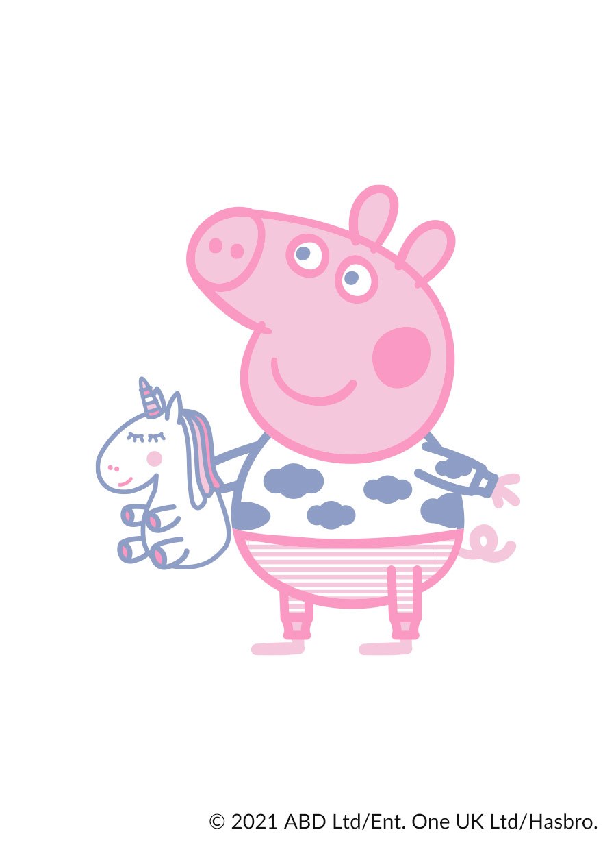 BABY佩佩豬蓄熱保溫長袖包屁衣-獨角獸佩佩豬