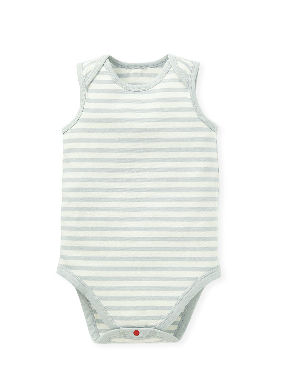 BABY Q彈棉質無袖包屁衣(2入)-刺蝟寶寶