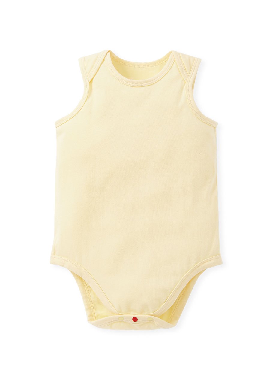 BABY Q彈棉質無袖包屁衣(2入)-森林維尼