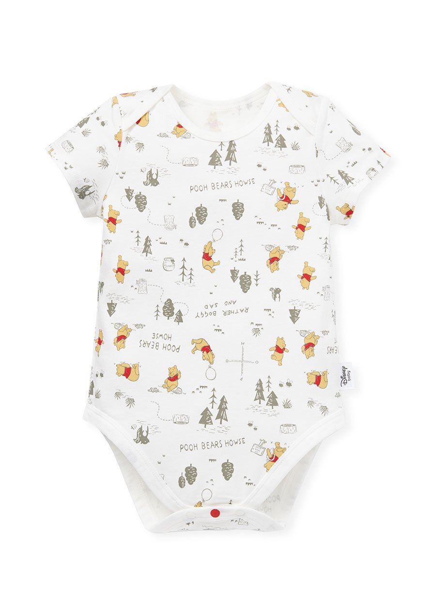 BABY Q彈棉質包屁衣(2入)-森林維尼