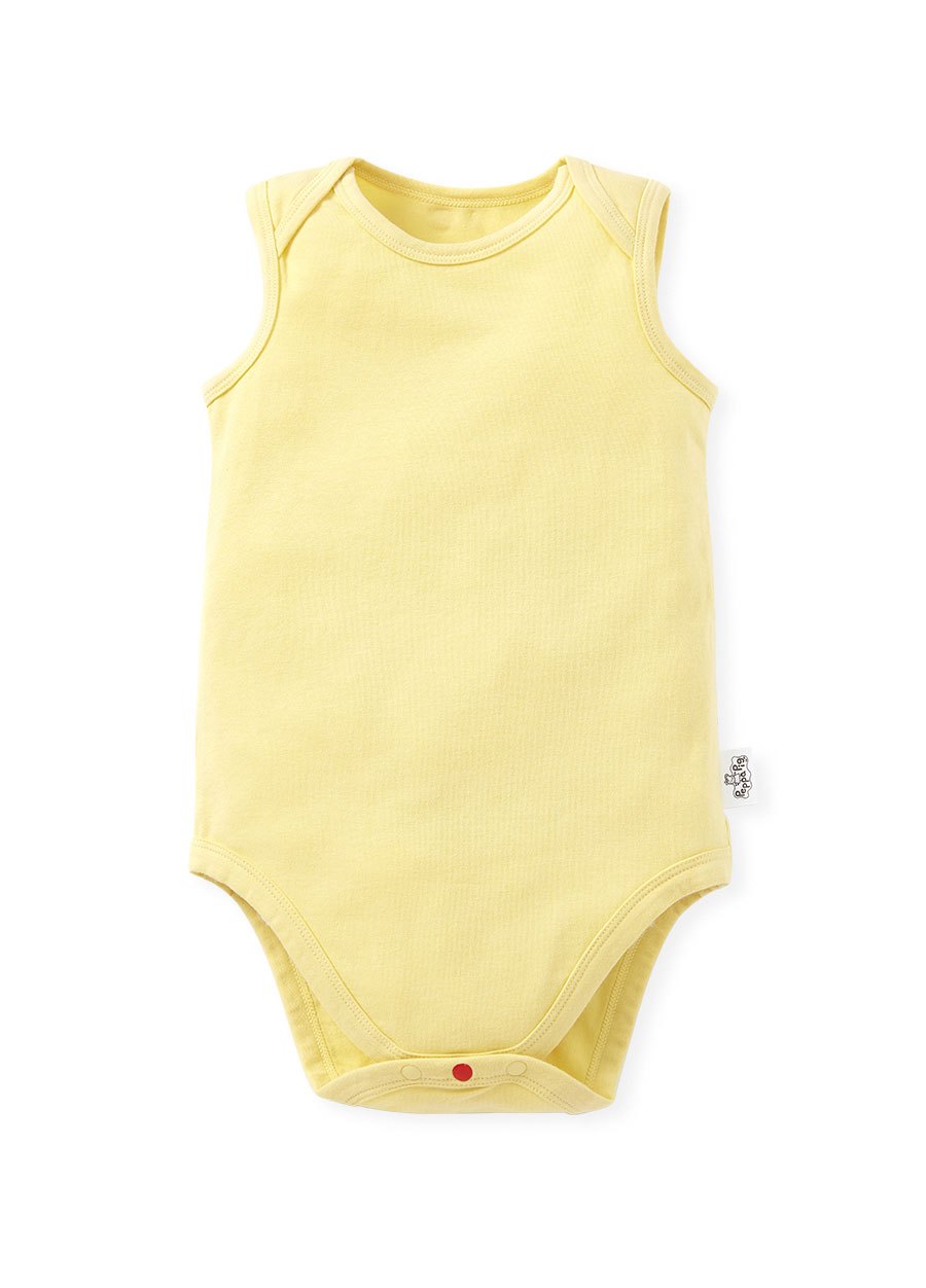 BABY Q彈棉質無袖包屁衣(2入)-線稿佩佩豬