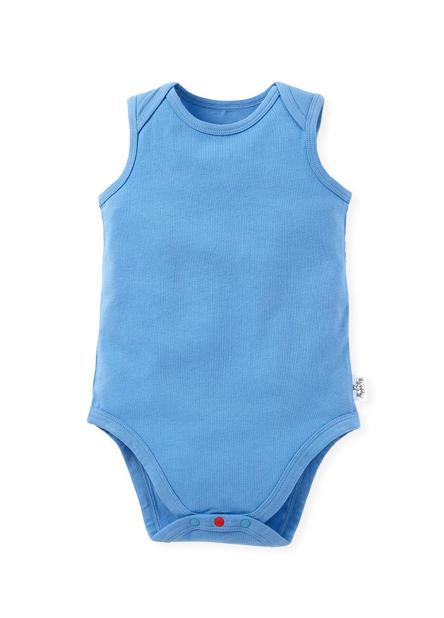 BABY Q彈棉質無袖包屁衣(2入)-標籤佩佩豬