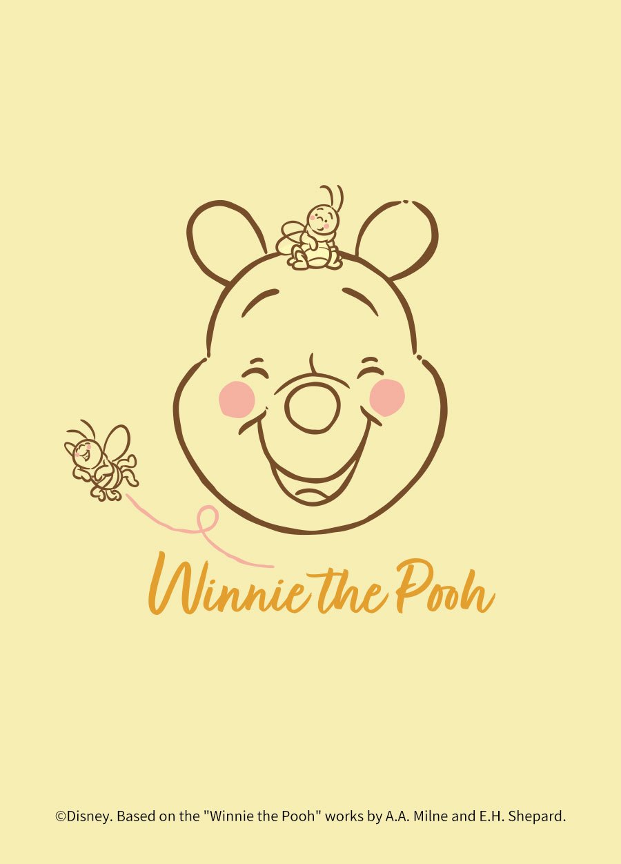 BABY迪士尼純棉短袖T恤-蜜蜂維尼