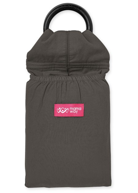 水洗色超柔軟純色育兒哺乳背巾(灰色)-灰色2