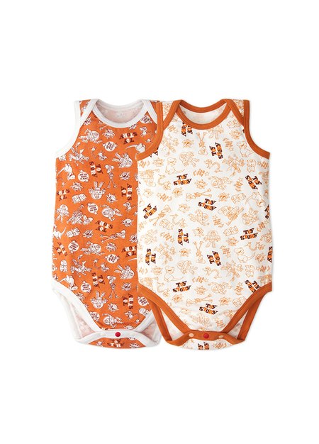 BABY Q彈棉質無袖包屁衣(2入)-玩具總動員