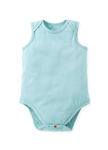 BABY Q彈棉質無袖包屁衣(2入)-狗狗