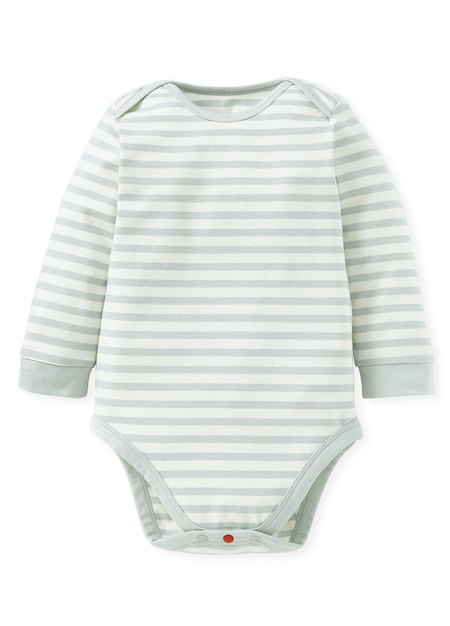 BABY Q彈棉質長袖包屁衣(2入)-刺蝟寶寶-灰藍3