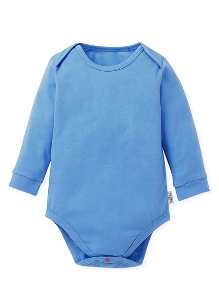 BABY Q彈棉質長袖包屁衣(2入)-標籤佩佩豬-藍色3