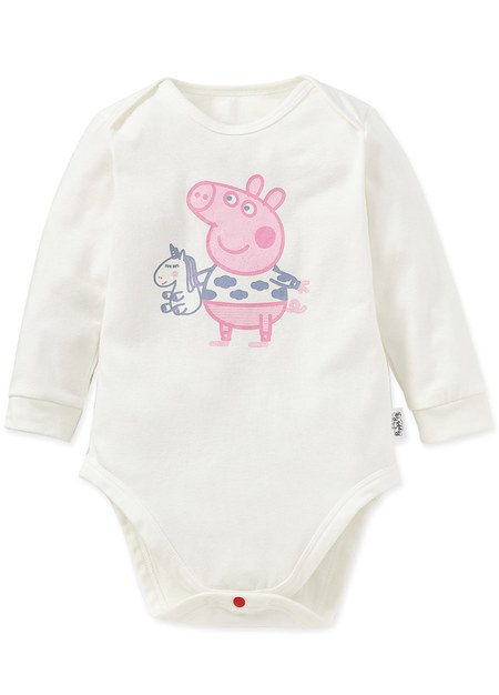 BABY佩佩豬蓄熱保溫長袖包屁衣-獨角獸佩佩豬