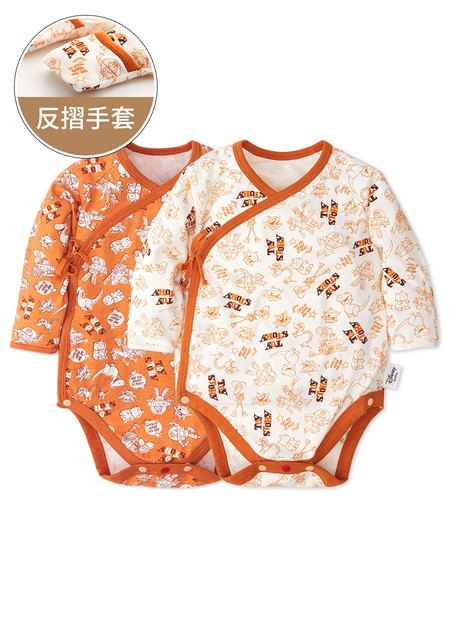 新生兒 Q彈棉質長袖包屁衣(2入)-玩具總動員