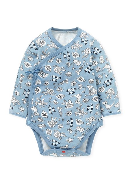 新生兒 Q彈棉質長袖包屁衣(2入)-玩具總動員