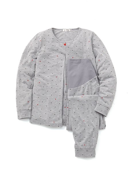 點點米奇頭孕哺居家服組(長袖+長褲)