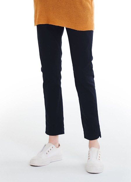 修身開叉孕婦褲