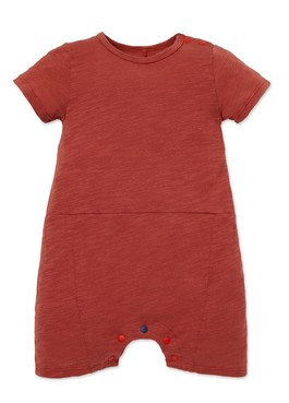 BABY剪接平口褲包屁衣