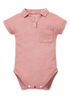 BABY 快乾POLO包屁衣
