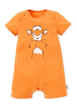 BABY迪士尼Q彈連身包屁衣-跳跳虎 - 橘色