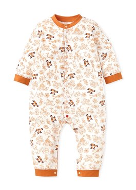 BABY長袖連身衣-玩具總動員 - 橘色