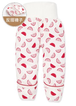 新生兒水果拼盤內著褲 - 梅紅