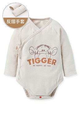 新生兒Q彈棉質長袖包屁衣-跳跳虎