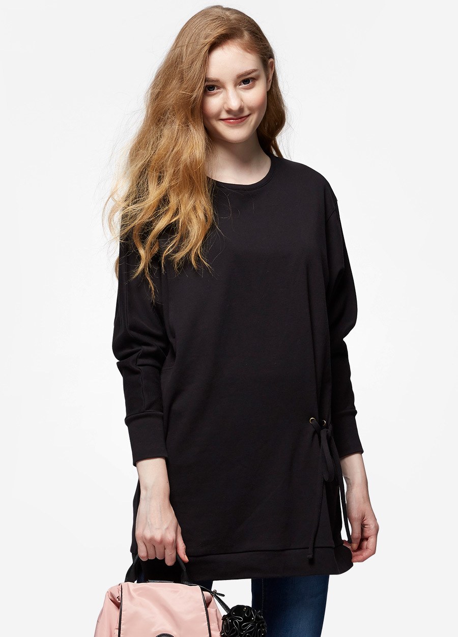 寬鬆垂肩袖孕哺上衣