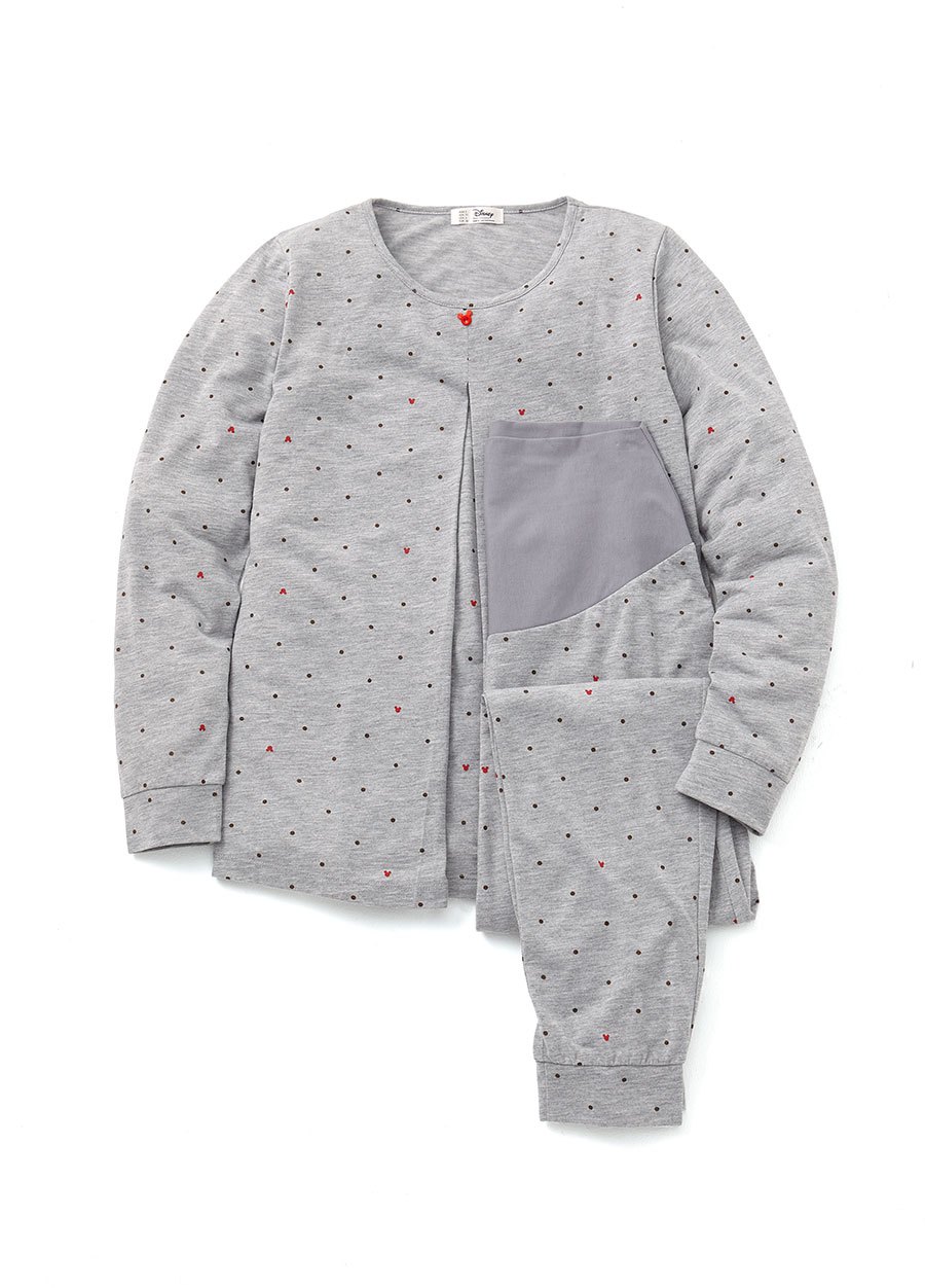 點點米奇頭孕哺居家服組(長袖+長褲)