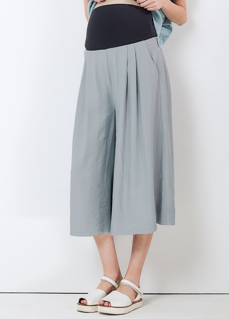 垂墜寬版孕婦褲裙