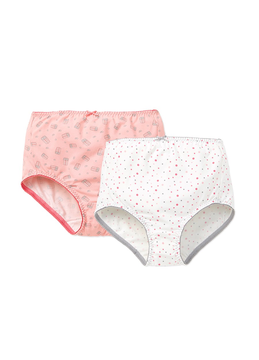 MERYL抗菌孕婦印花中高腰內褲(2入組)