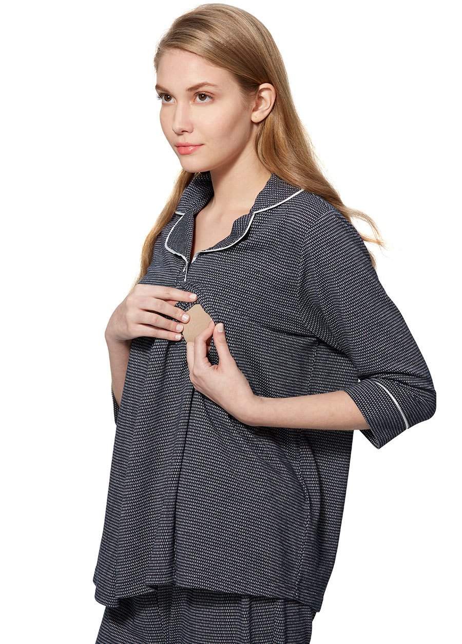 點點緹花孕哺居家服組