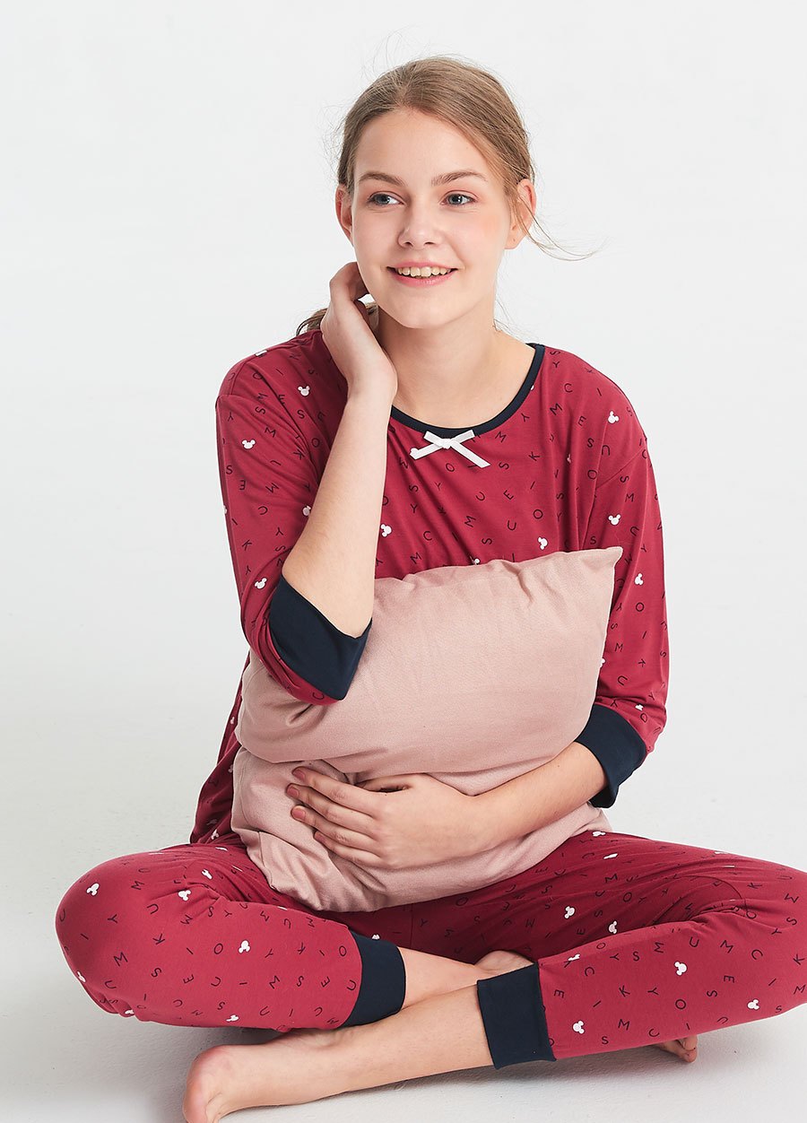 迪士尼文字米奇孕哺居家服組