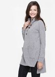 下擺開岔毛衣造型孕婦裝.哺乳衣