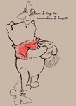 迪士尼手繪維尼2件組(哺乳背心+棉T)