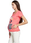 迪士尼學院米妮孕婦裝.哺乳彈性棉T
