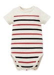 BABY 色條拼接包屁衣