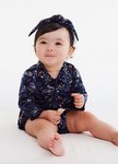 BABY襯衫式印花包屁洋裝