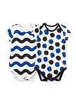 BABY Q彈棉質包屁衣(2入)-點點/水波紋