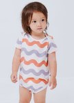 BABY Q彈棉質包屁衣(2入)-點點/水波紋