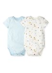 BABY Q彈棉質包屁衣(2入)-彩虹