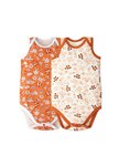 BABY Q彈棉質無袖包屁衣(2入)-玩具總動員